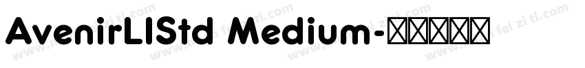 AvenirLIStd Medium字体转换